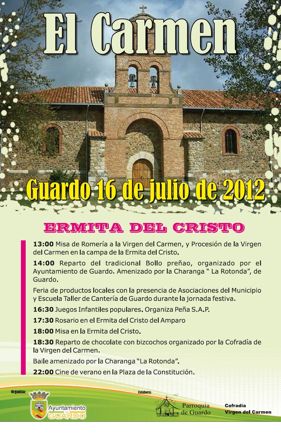 Fiestas en honor a Nuestra Señora del Carmen 2012 Guardo